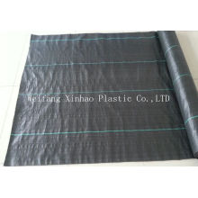 Черный коврик травка рулон; черный PP Сплетенный рулон ткани